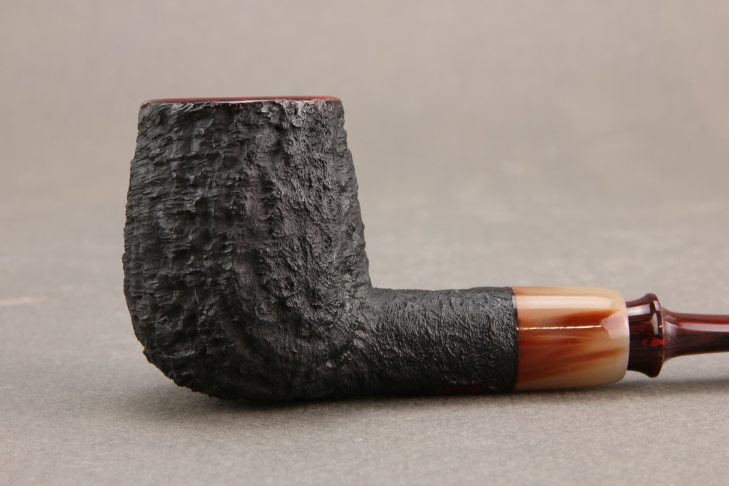 Danish billiard with olive horn and cumberland stem